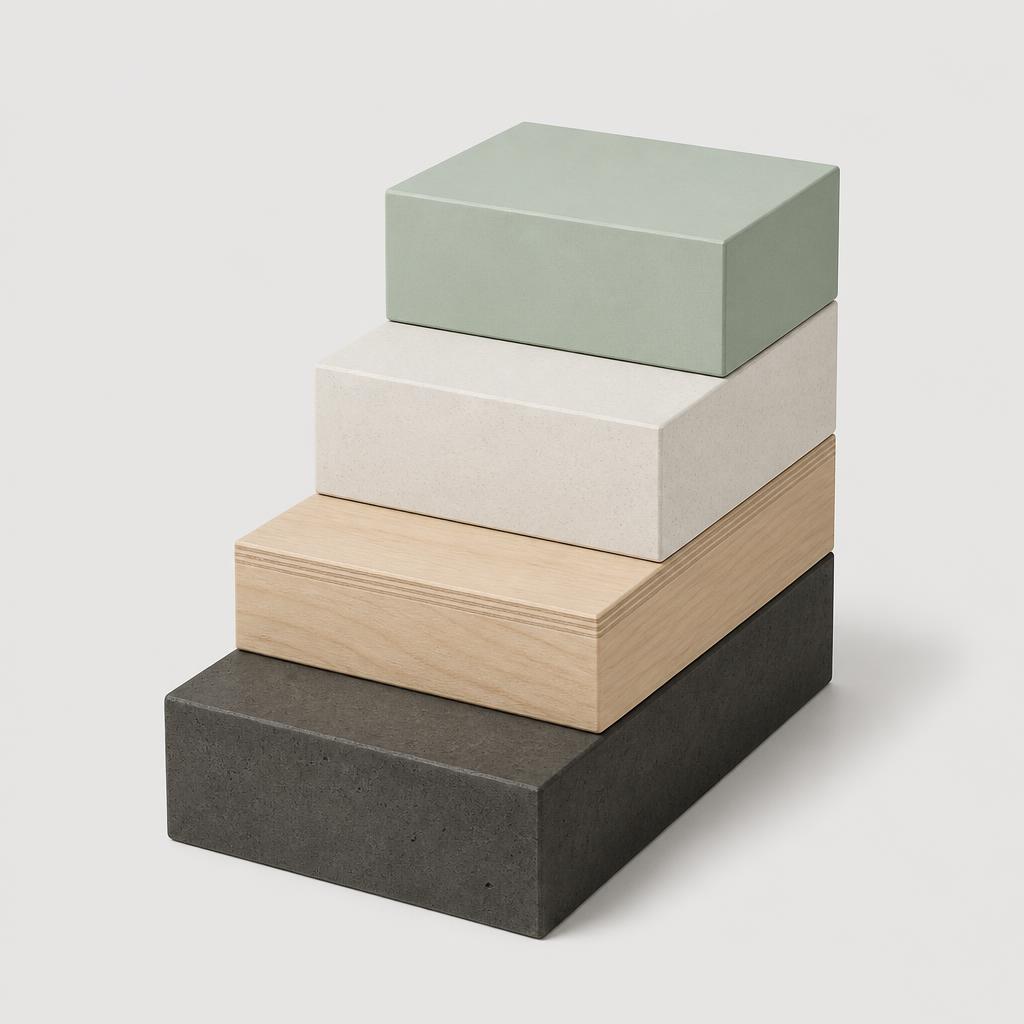Stacked blocks forming a ladder, representing how a pursuit climbs through our four stages